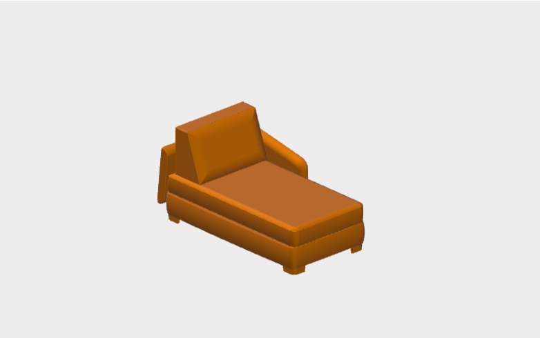 Download sketchup model Vivien 90 Dx MilanoBedding 