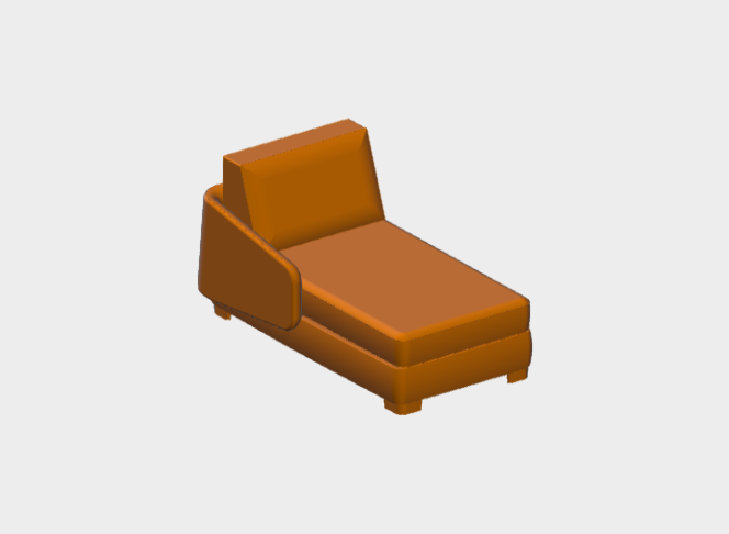 Download BIM model rfa Vivien 90 Sx MilanoBedding