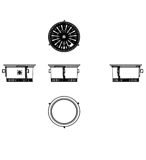 Download dwg CAD model Aster L 2D Platek