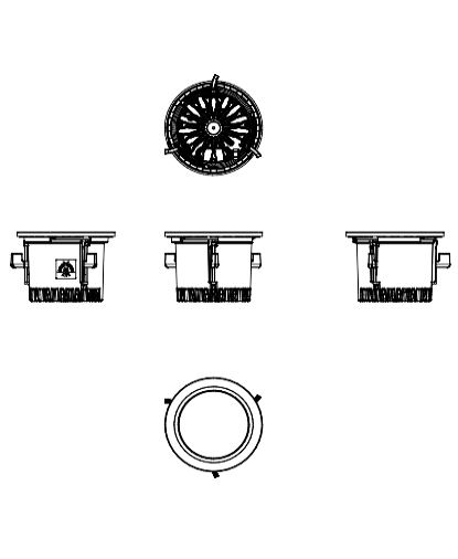 Download dwg CAD model Aster M 2D Platek