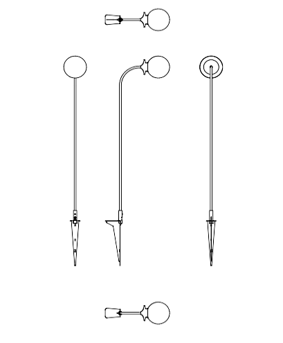 Download 2D dwg CAD model M 90 Spike Platek Balina