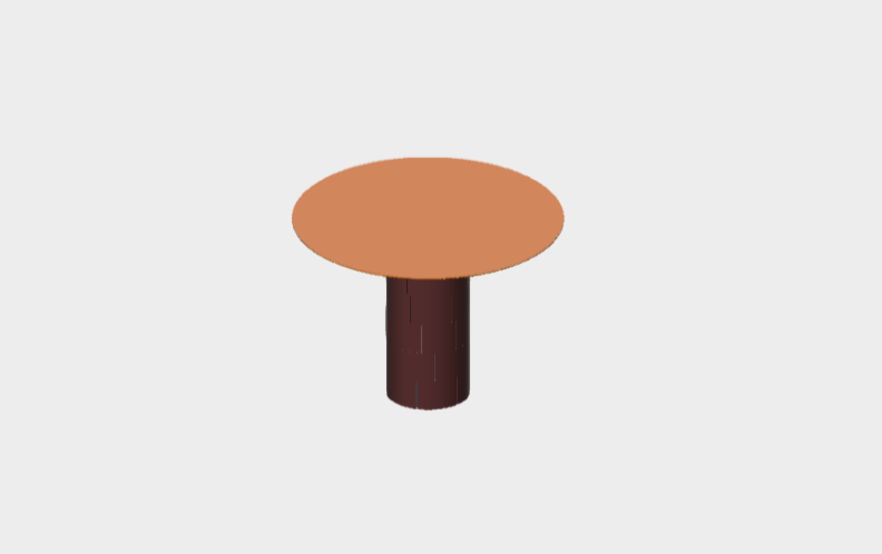 Download BIM ifc model Gianna Coffee Table Central Stem D100 H75 