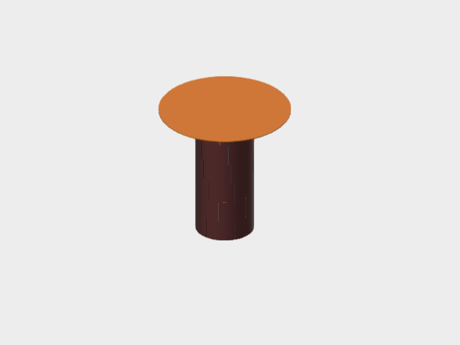 Download BIM model rfa Gianna Coffee Table Central Stem D70 H75