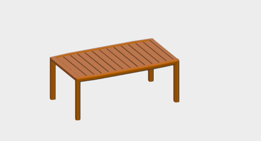 Download BIM ifc model Gianna fixed Table 180X105 