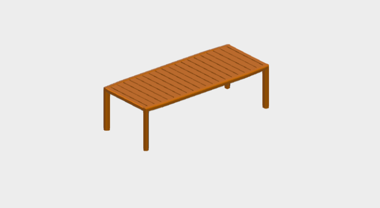 Download sketchup model Gianna Fixed Table 245X105