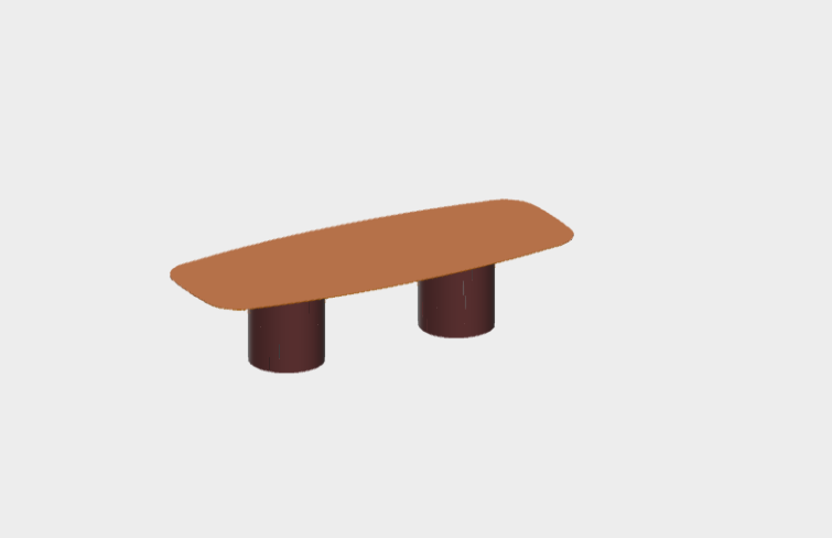 Download BIM model rfa Gianna Table Ret 320X120 h75Varaschin