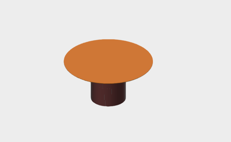 Download BIM model rfa Gianna Table D150 H75 Varaschin 