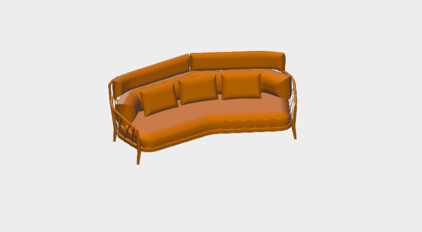 Download BIM ifc model Sofa 9ER244CA B&B Erica