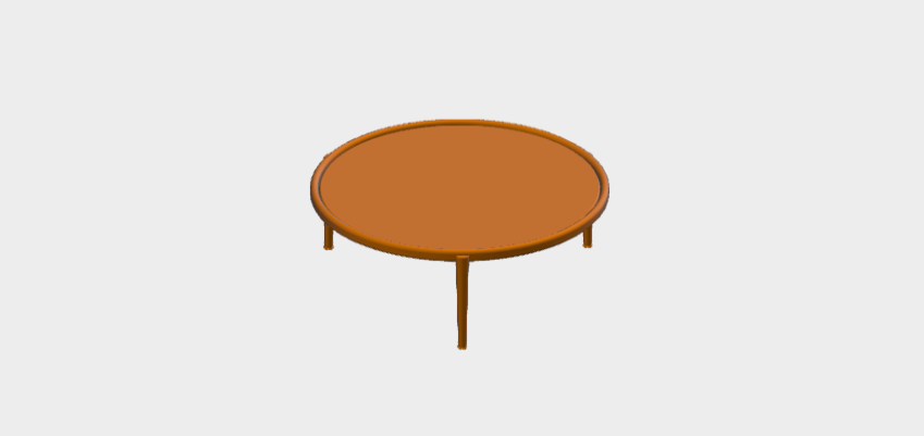 Download BIM model rfa Small Table  2D-3D ER11TR 4V