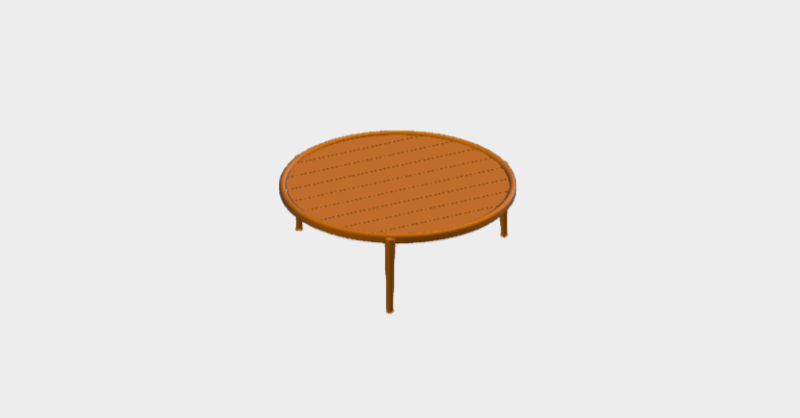 Download BIM Model rfa Small Table 2D-3D ER11TR 4