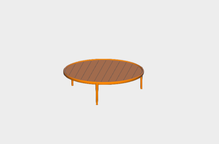 Download dwg CAD model ER13TR 4  Small Table