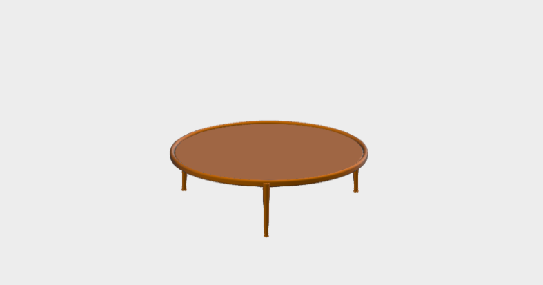 Download dwg CAD model Small Table ER13TR 4V B&B