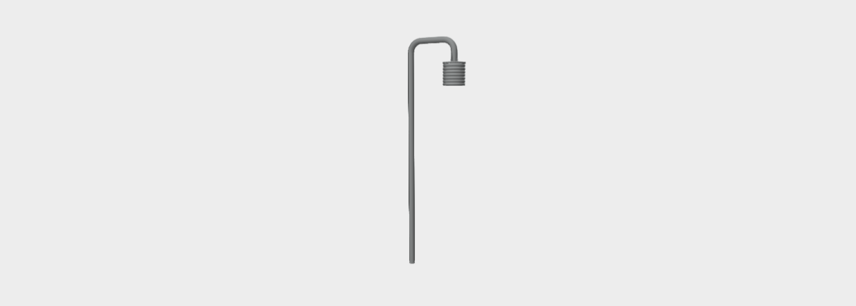 Download 3ds model Rippling S100 Bollard 