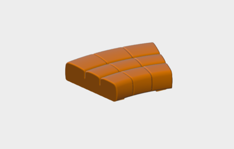 Download BIM ifc model Closed corner pouf  B&B Tufty Time 20 outdoor