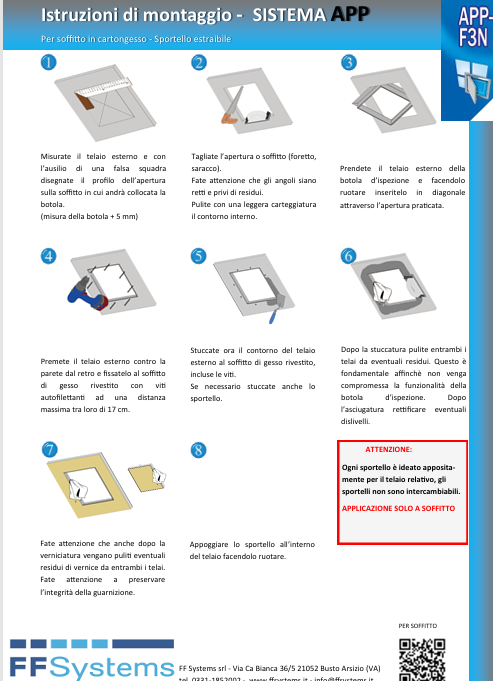 Download pdf Assembly Instructions FF Systems