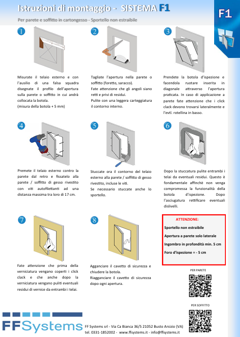 Download pdf Assembly Instructions  FF Systems F1