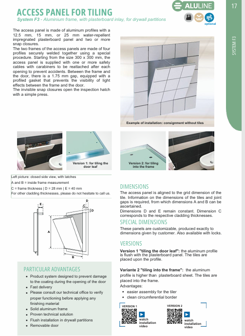 Download technical data sheet F3 IT FF Systems 