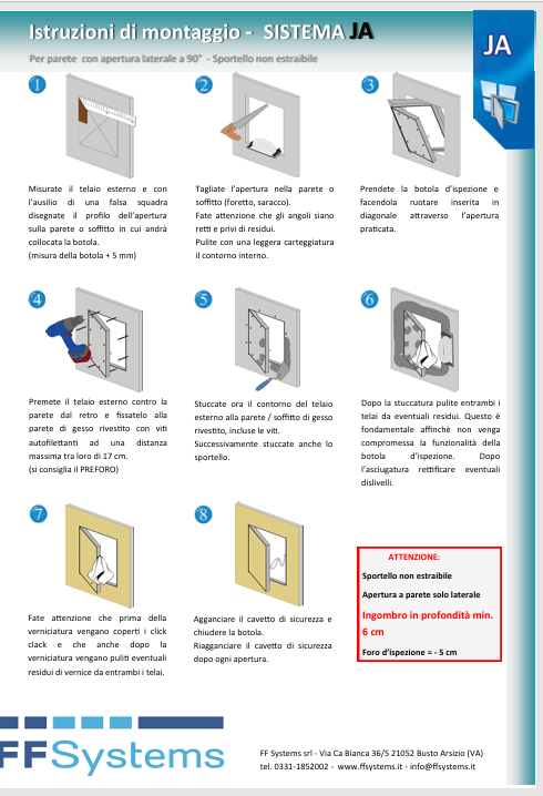 Download JA Assembly Instructions FFSystems