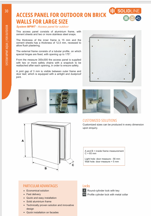 Download technical data Sheet MPWJA 