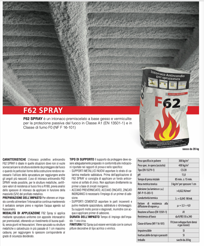 Download technical data sheet F62 Spray Global Building