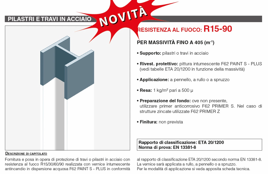 Download specification F62 Paint S-Plus Steel pillars and beams Global Building