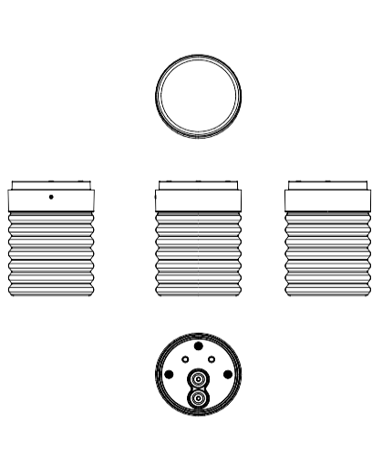 Download dwg CAD model Rippling M Ceiling Wall