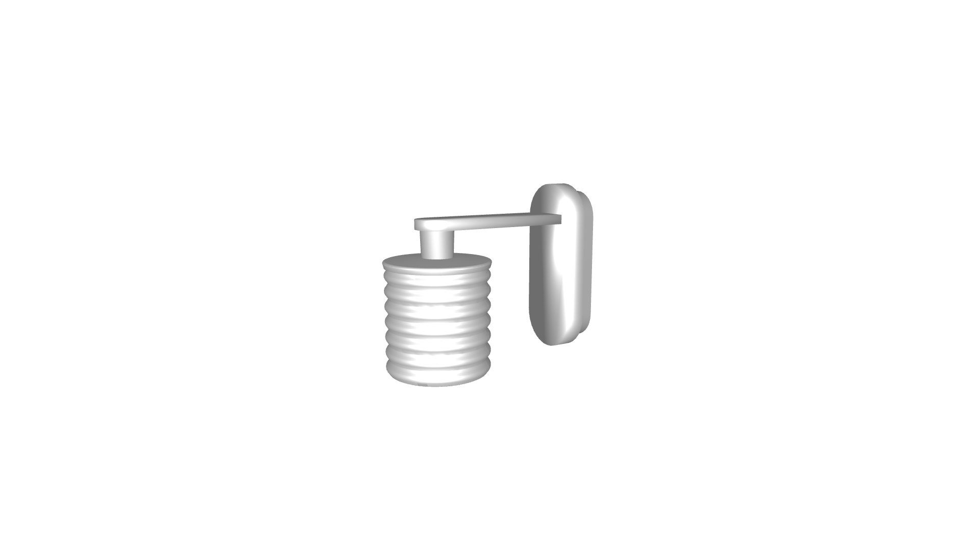 Download 3ds model Rippling M wall bracket Platek