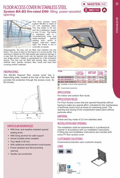 Download technical information MA BS FF Sytstems