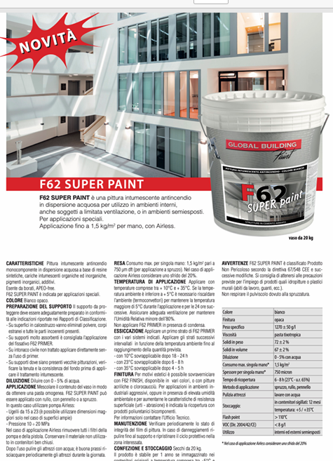 Download technical information F62 Super Paint 