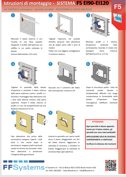 Download FF Systems Assembly Mounted F5-EI90-120 