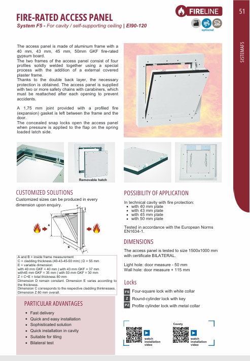 Download technical information EN F5 EI90-120