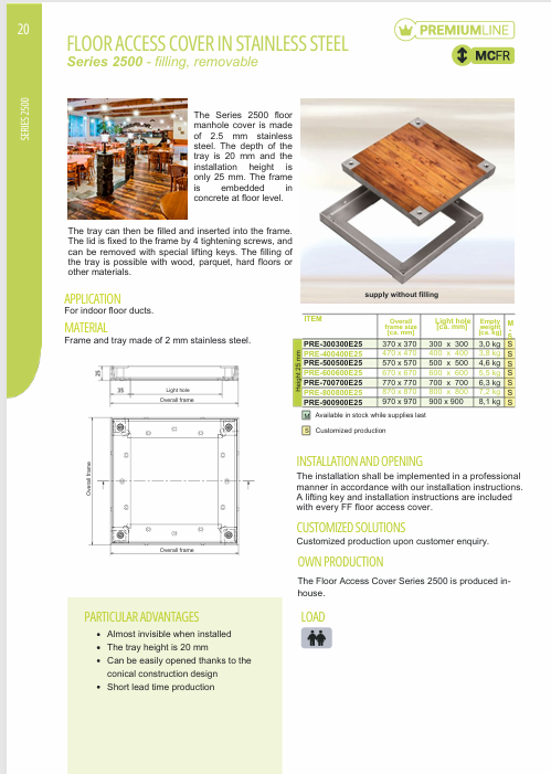 Download technical information 2500 EN FF Systems