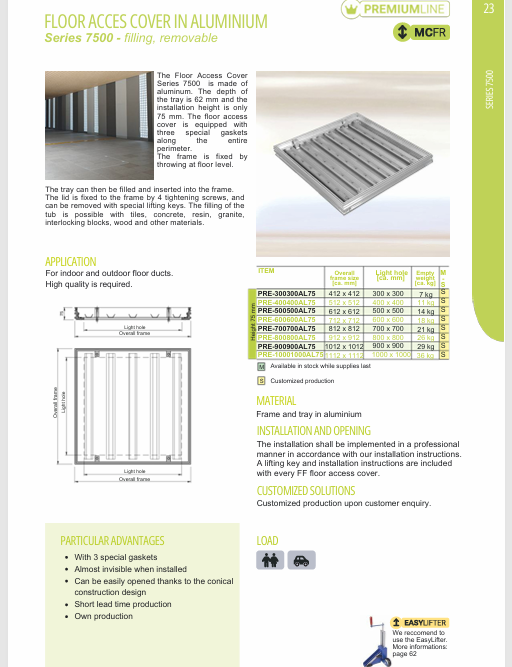 Download technical information 7500 FF Systems