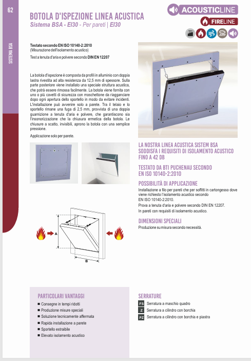 Download technical information BSA EI 30 IT 