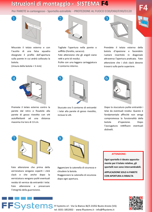 Download F4 Assembly Instructions FF Systems