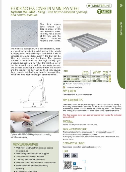 Download technical information MA GBZ FF Systems