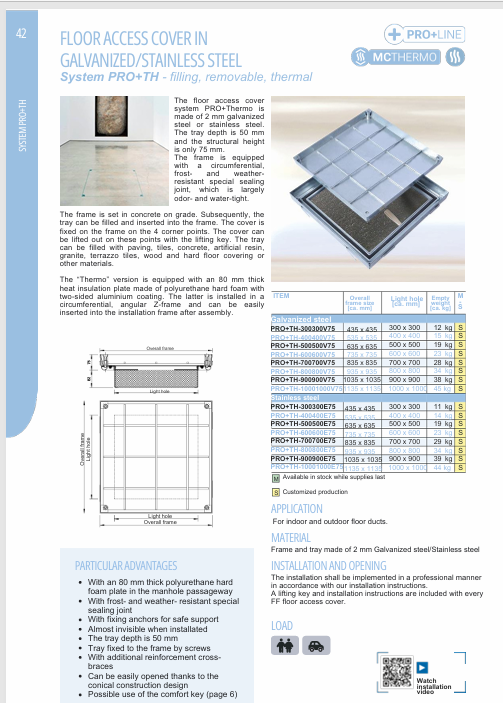 Download technical information PRO+TH EN FF Systems