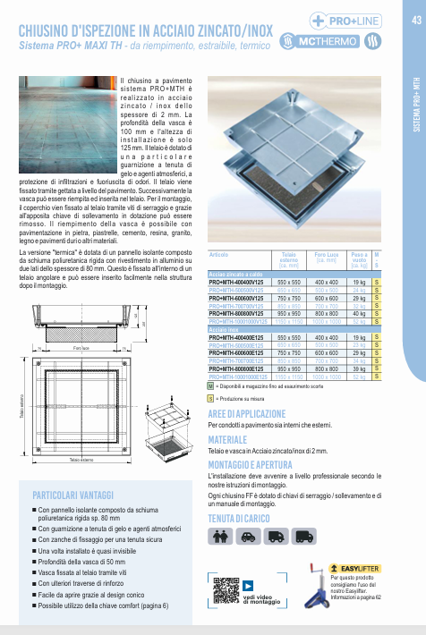Download technical information PRO+MAXI TH IT FF Systems