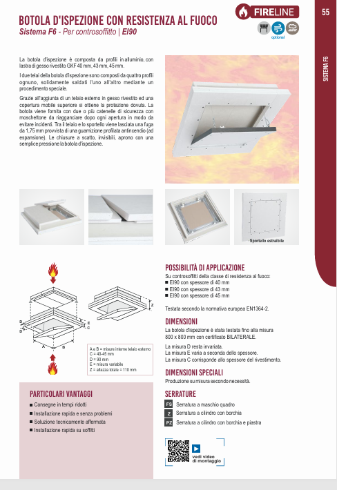 Download technical data sheet IT F6 EI90 