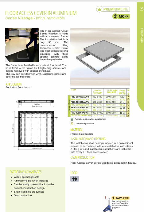 Download technical information Visedge EN