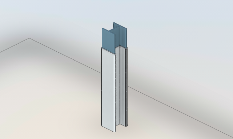 Download revit model F62 Super Spray Steel columns and beams 