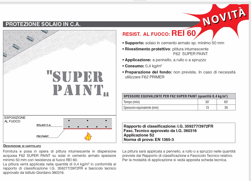 Download specification Reinforced concrete floor protection