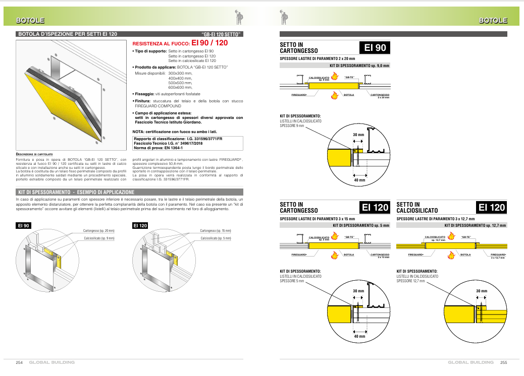 Download GB-EI 120 Septum Specifications Global Building