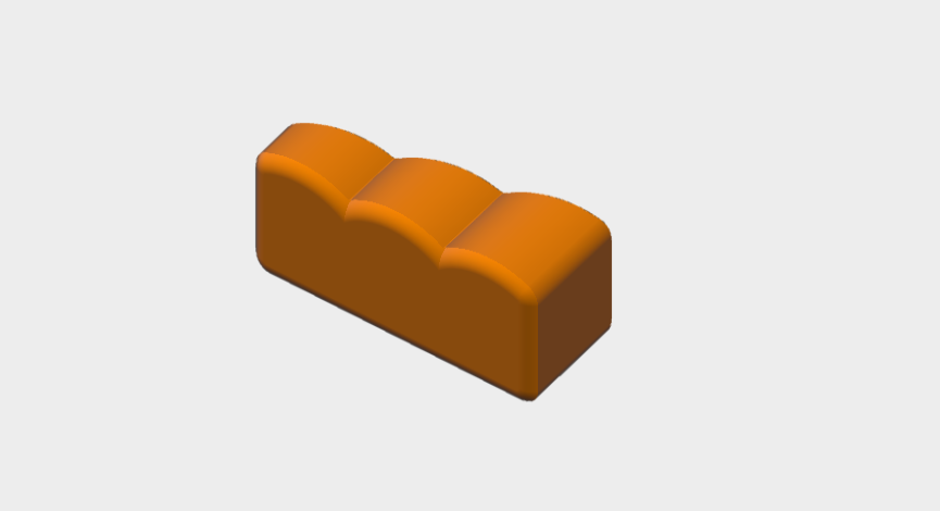 Download sketchup model Array curved pouf module 