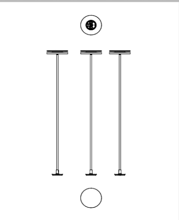 Download dwg CAD model Chiodo 110 Bollard 2D Platek