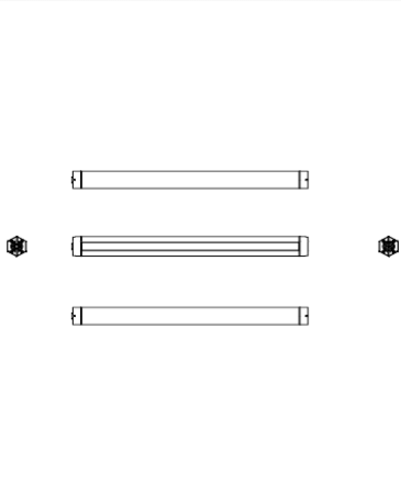 Download dwg CAD model Esagono 2D Platek