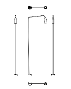 Download 2D dwg CAD model Flamingo 150 Bollard 