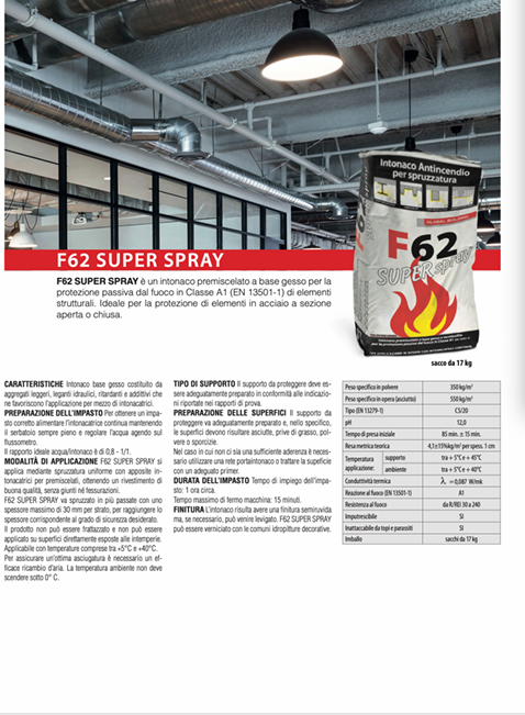 Download technical data sheet F62 Super spray