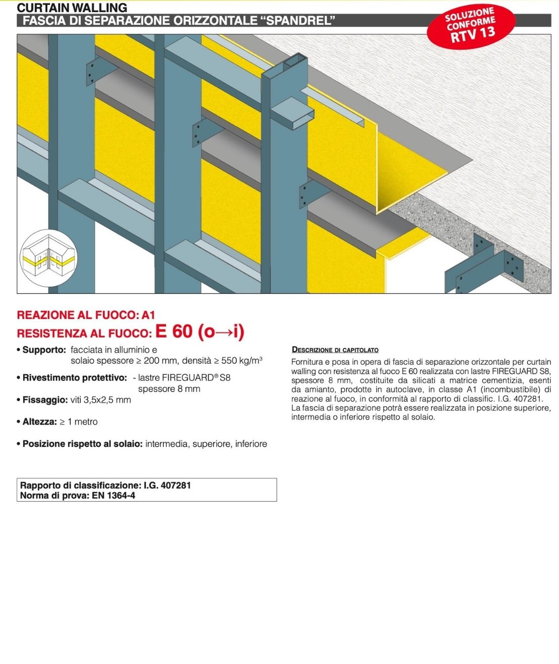 Download specification Spandrel EI60 Global Building 