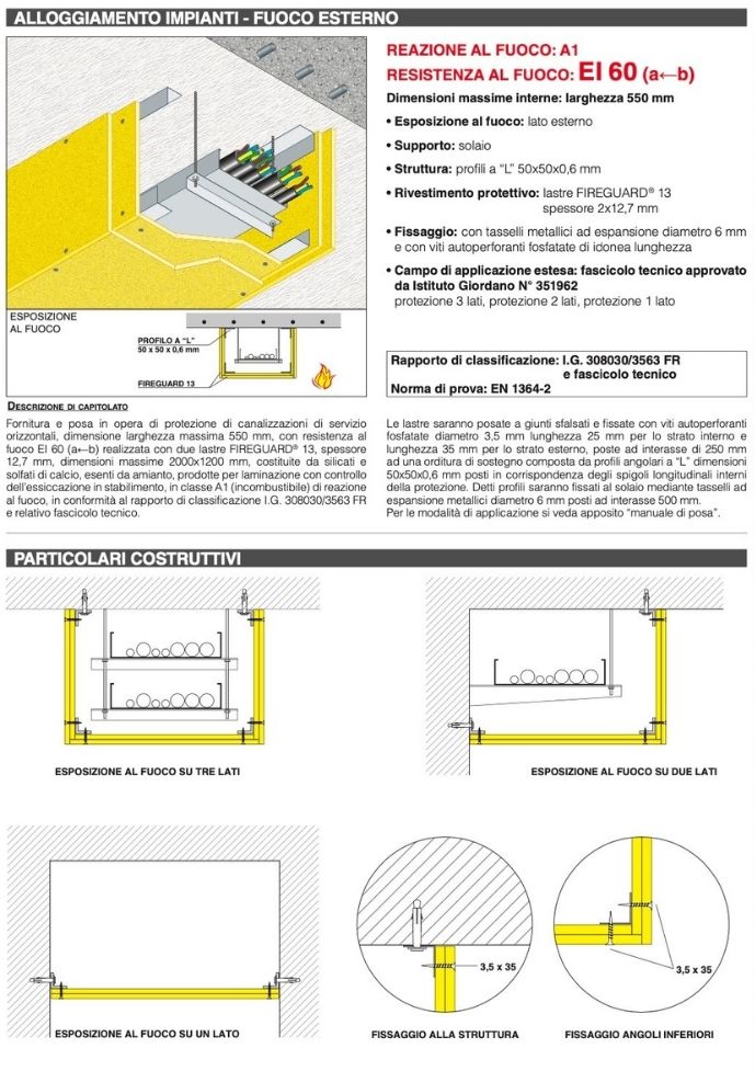 Download specifications EI60 External Fire Protection Enclosure - L550 Global Building